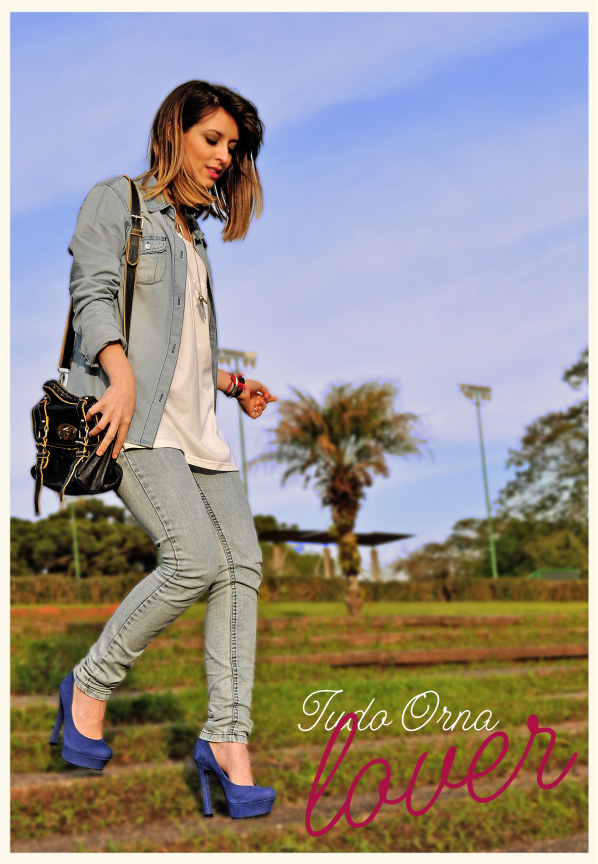 Toda trabalhada no jeans