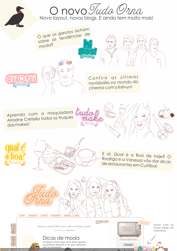 Novidades no Tudo Orna - Os novos blogs!