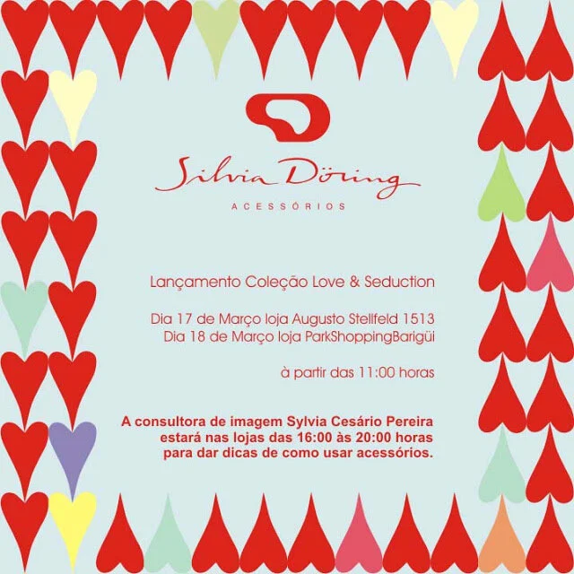 Convite super especial | Lançamento da coleção Love & Seduction by Silvia Doring