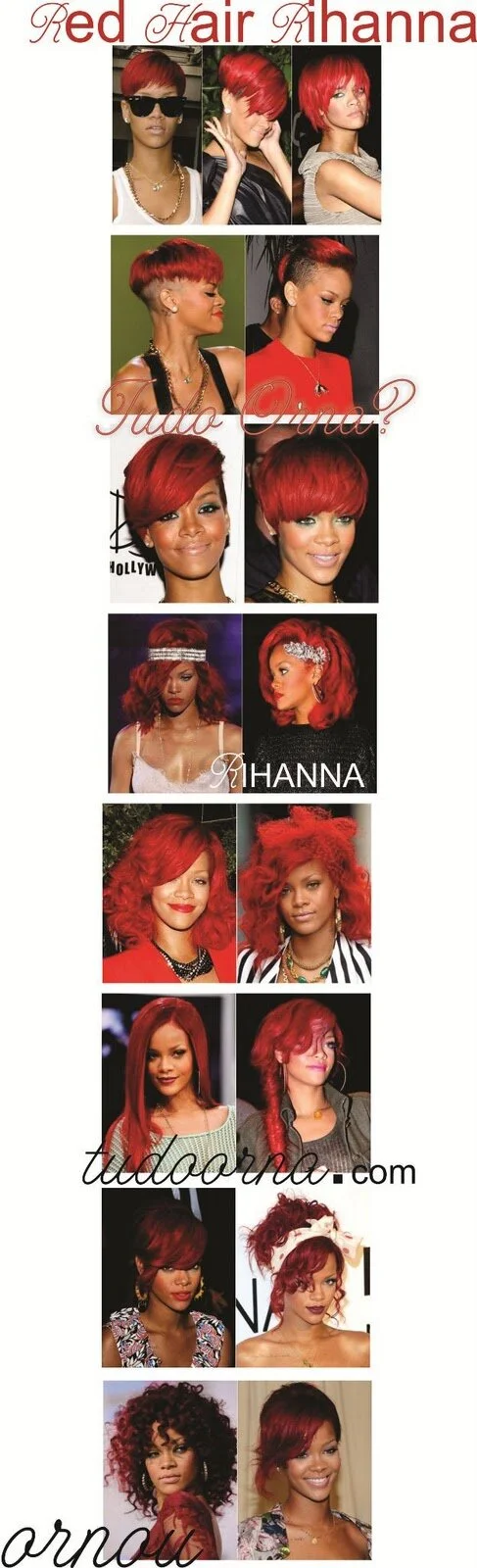 [BELEZA] Red Hair Rihanna