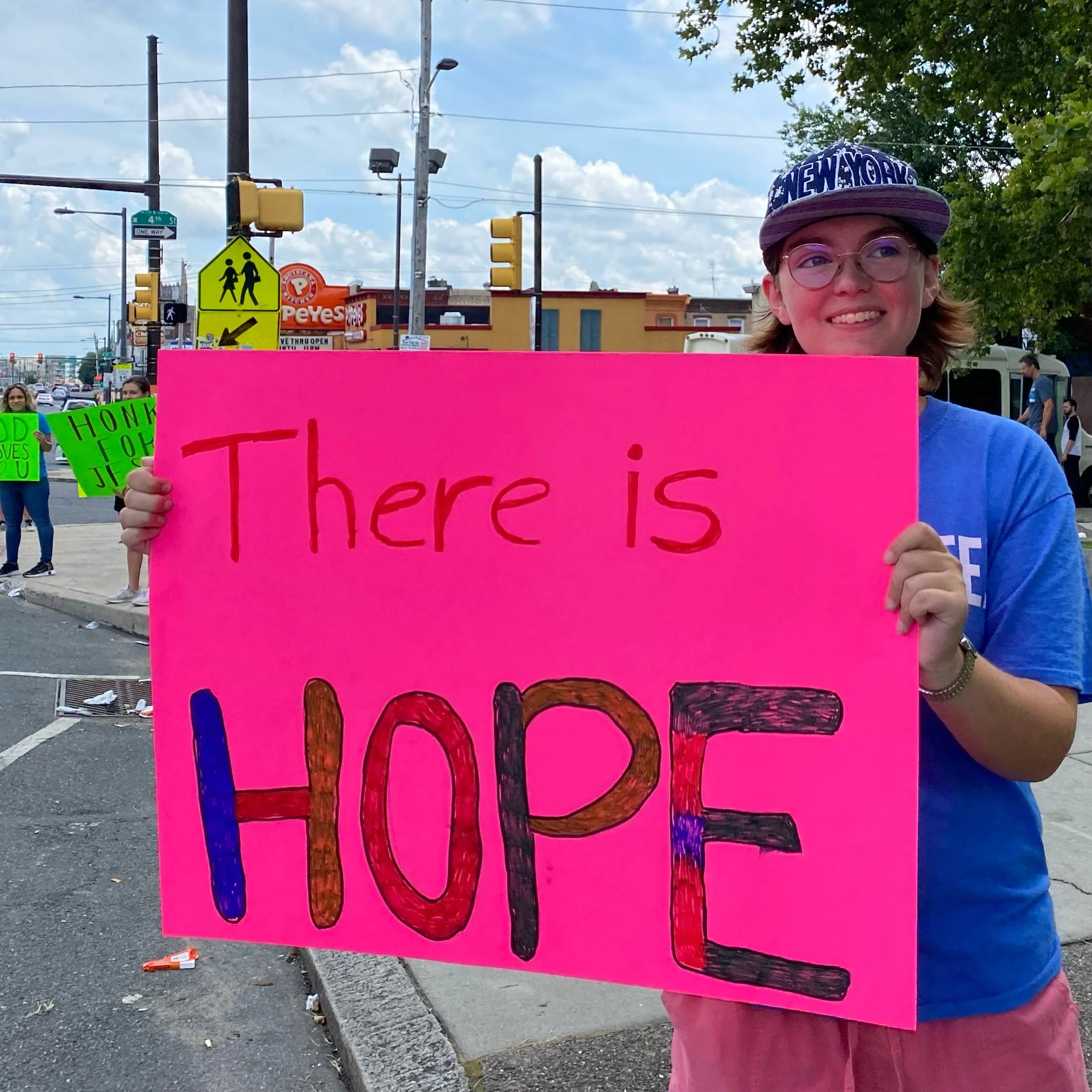 Romans 15:13 - May the God of hope fill you with all joy and peace as you trust in him, so that you may overflow with hope by the power of the Holy Spirit.