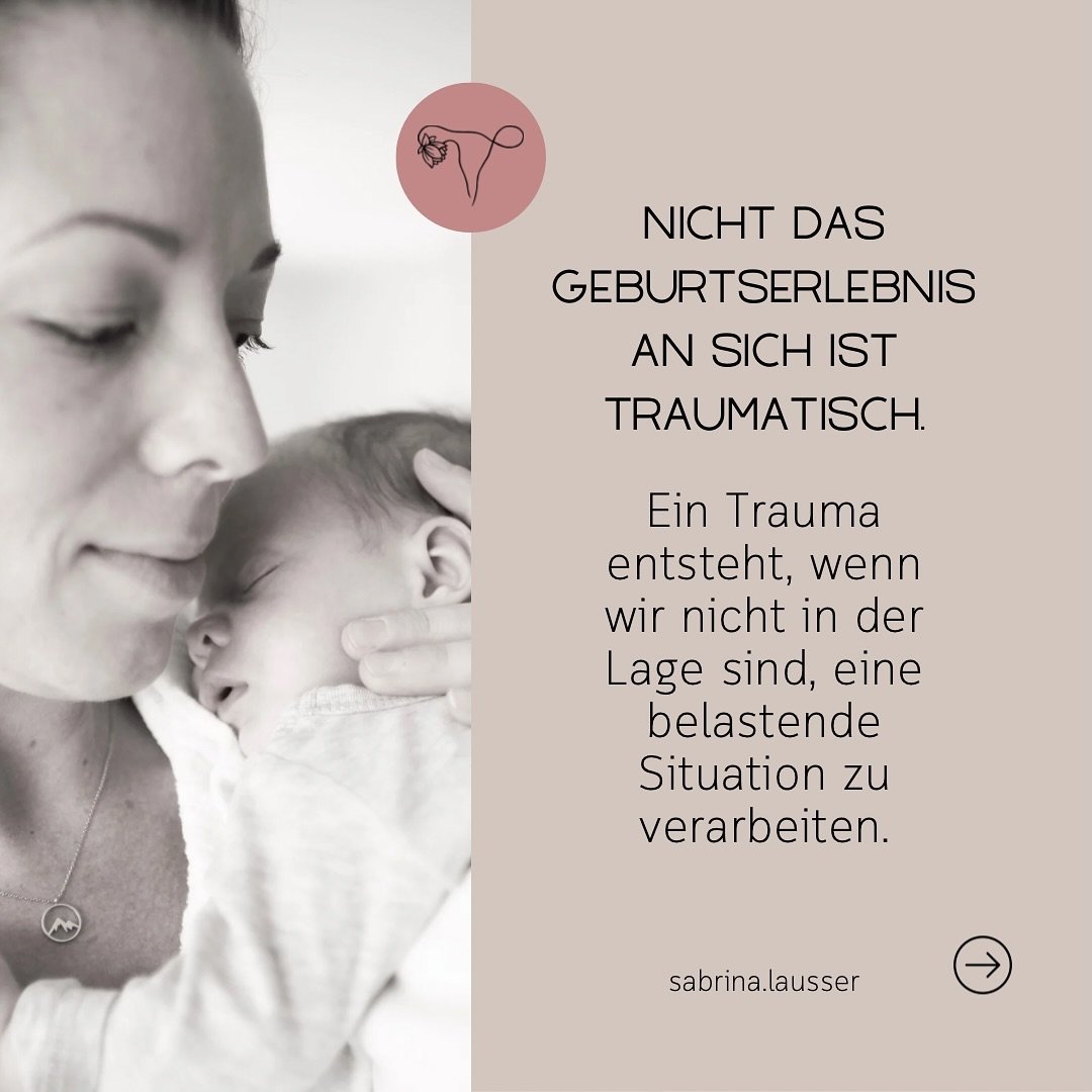 Trauma hat so viele Gesichter, verschiedene Fassetten &amp; eine individuelle Intensit&auml;t, dass selbst vermeintlich unscheinbare Ereignisse ein Geburtstrauma beg&uuml;nstigen und ausl&ouml;sen k&ouml;nnen. 

Es kann ein Wort sein, dass zu dir ges