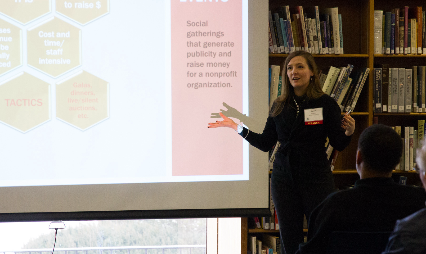 Sarah giving a workshop at the ECCF Institute for Trustees
