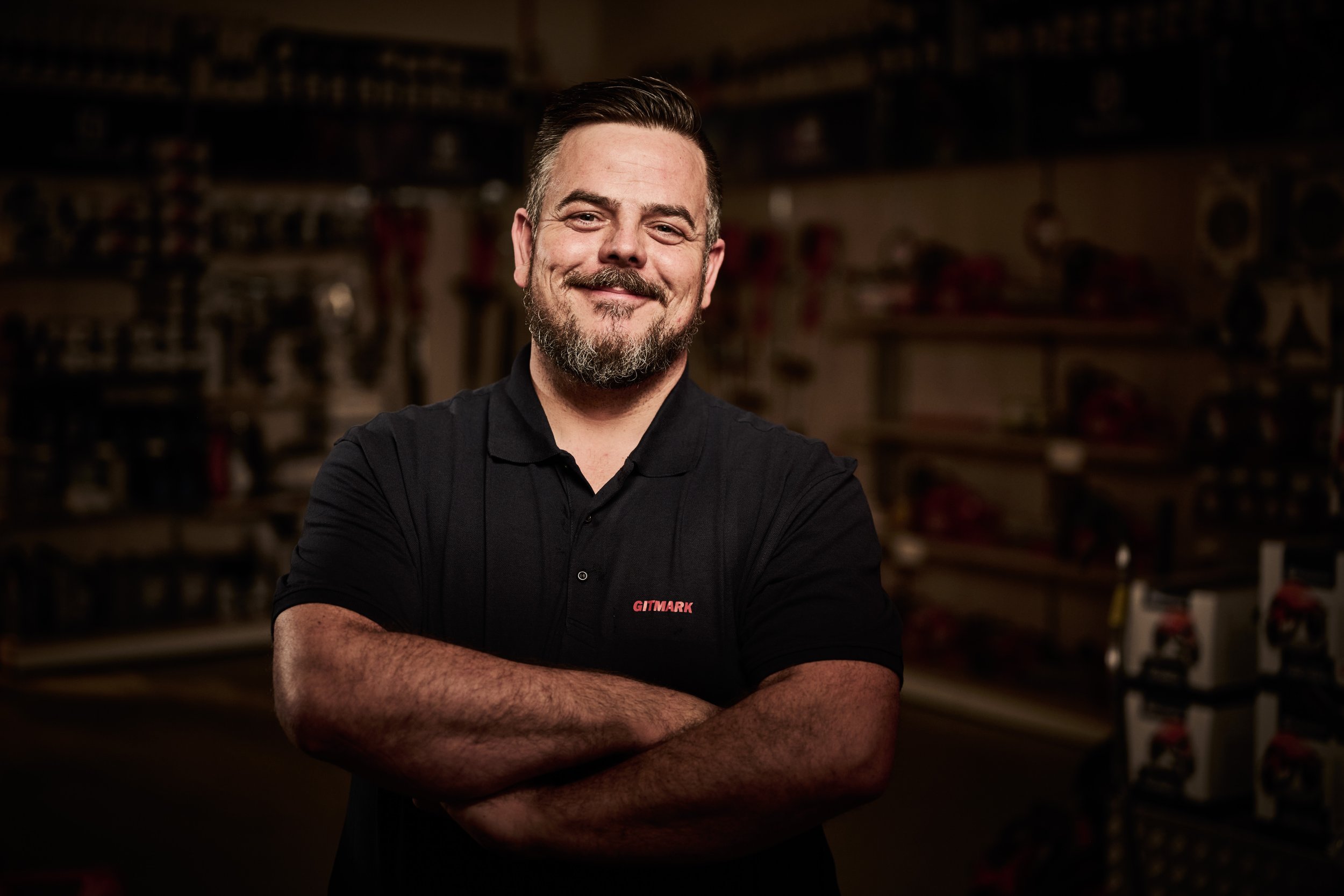 Employee portrait headshot at machine supplier Gitmark in Norway.