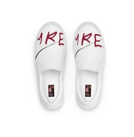 vyker print canvas slip ons