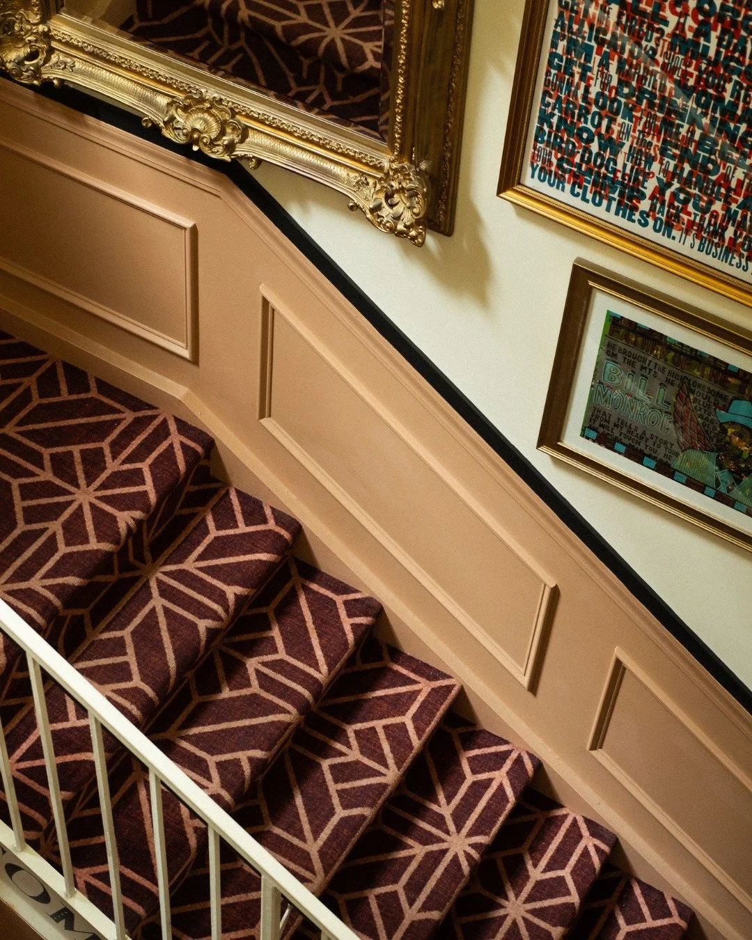 Follow the stairs that wind like a secret. 
Past velvet shadows, framed stories, and hallways that hum a little when no one&rsquo;s listening. 
Every door has a number. Not every room feels like this. 
 
📸: @mundane.bykatestarkel