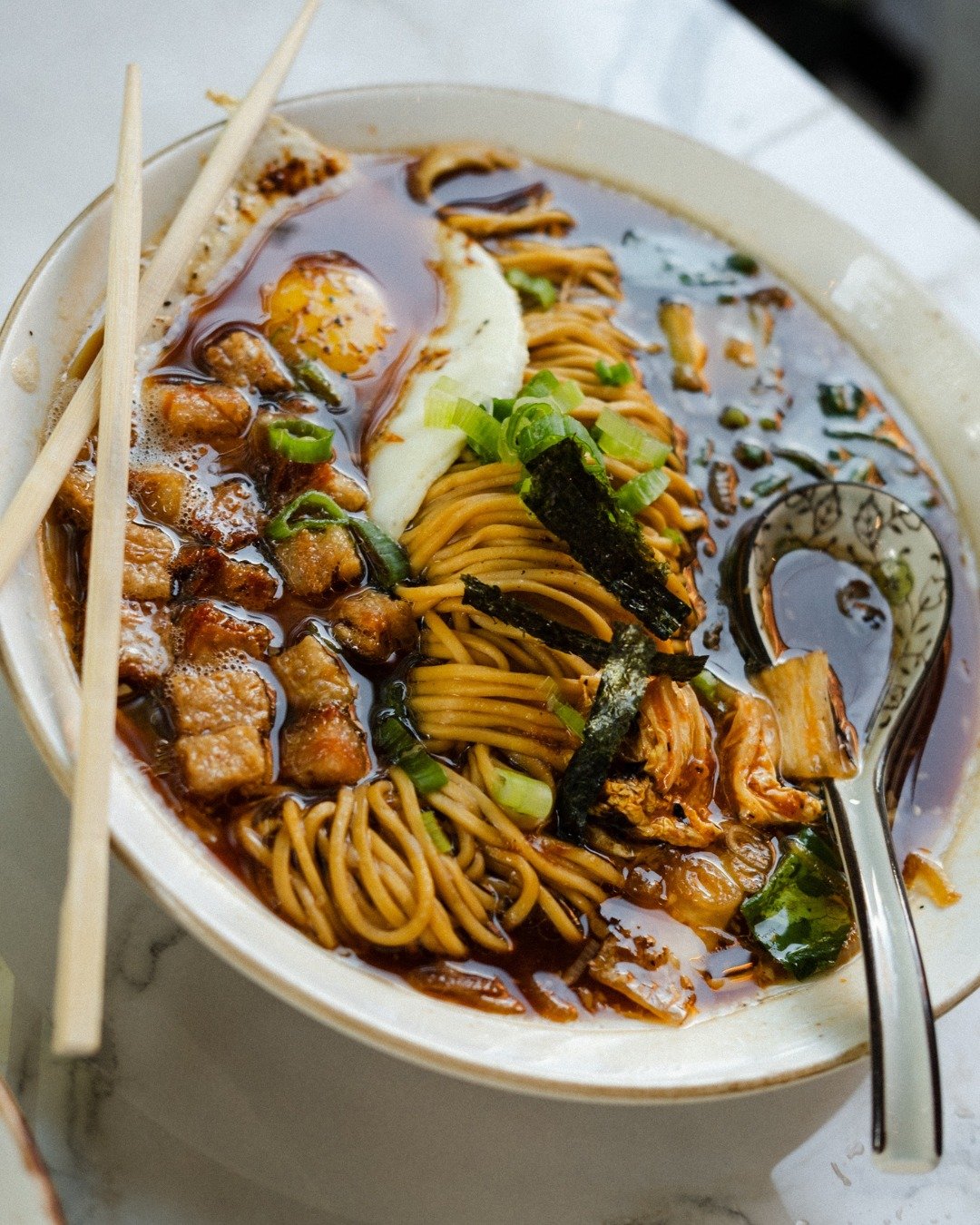 Whether you&rsquo;re stopping in for a drink or settling in for dinner, @oliverroyale is here for your evening. 
 
Sip something stirred. Snack on artisan cheese and charcuterie. Or dive into our Royale Ramen, always on the menu and always a good ide