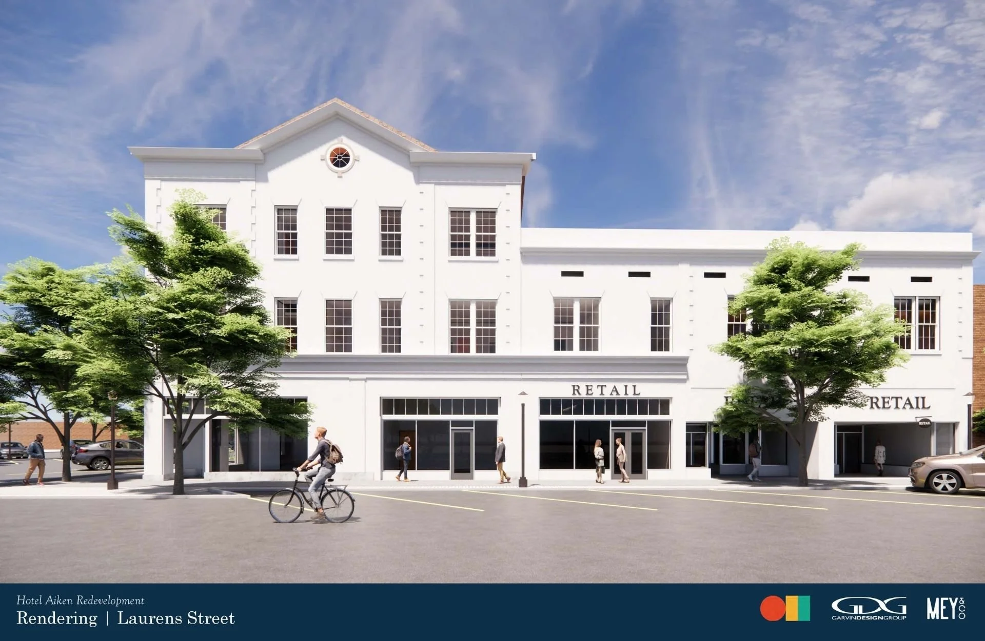 Hotel Aiken Redevelopment | Renderings | Laurens Street