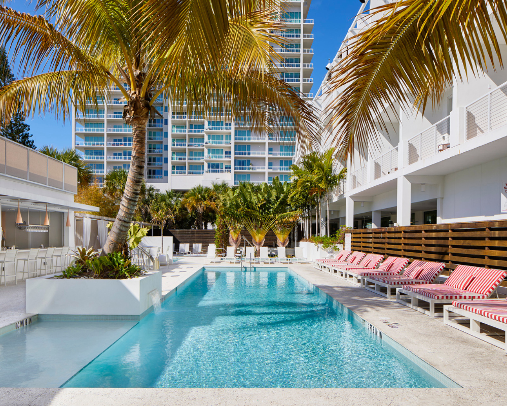 the pool at the sarasota modern