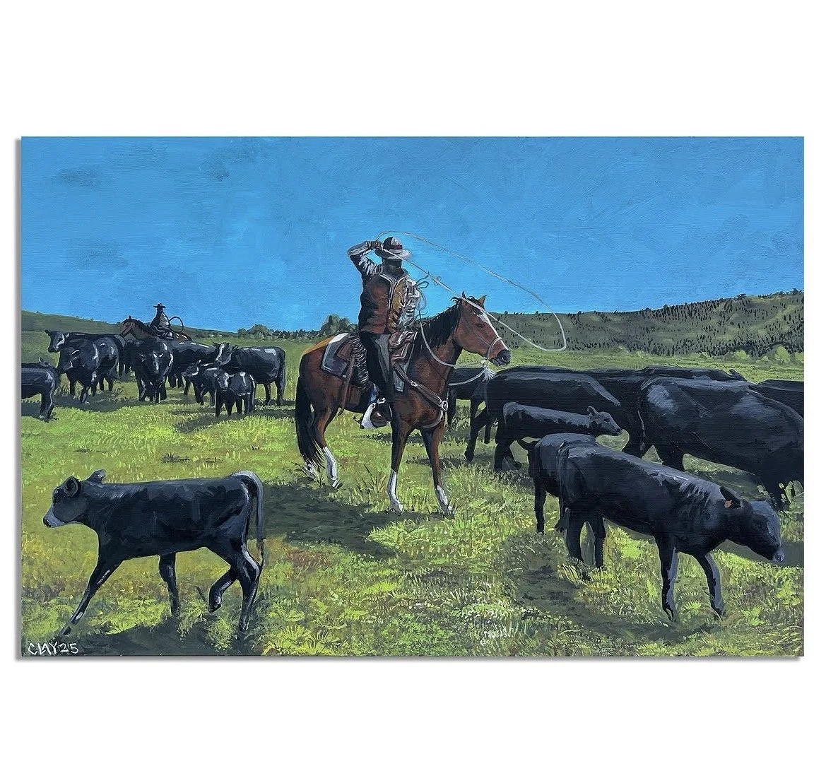 "high noon" acrylic on canvas, a gift.