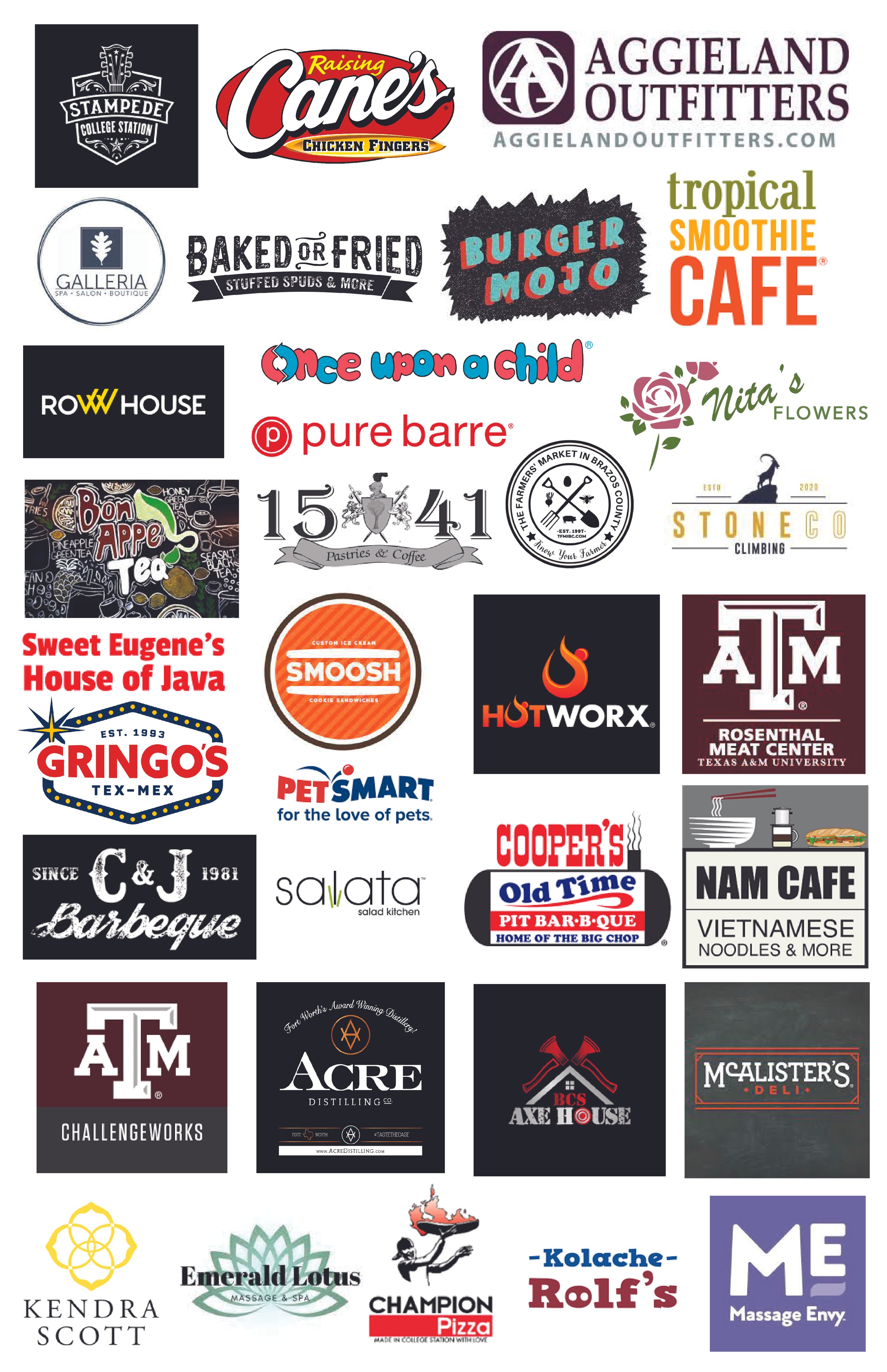 layout for sponsors. signage. 7/23 and 8/23.