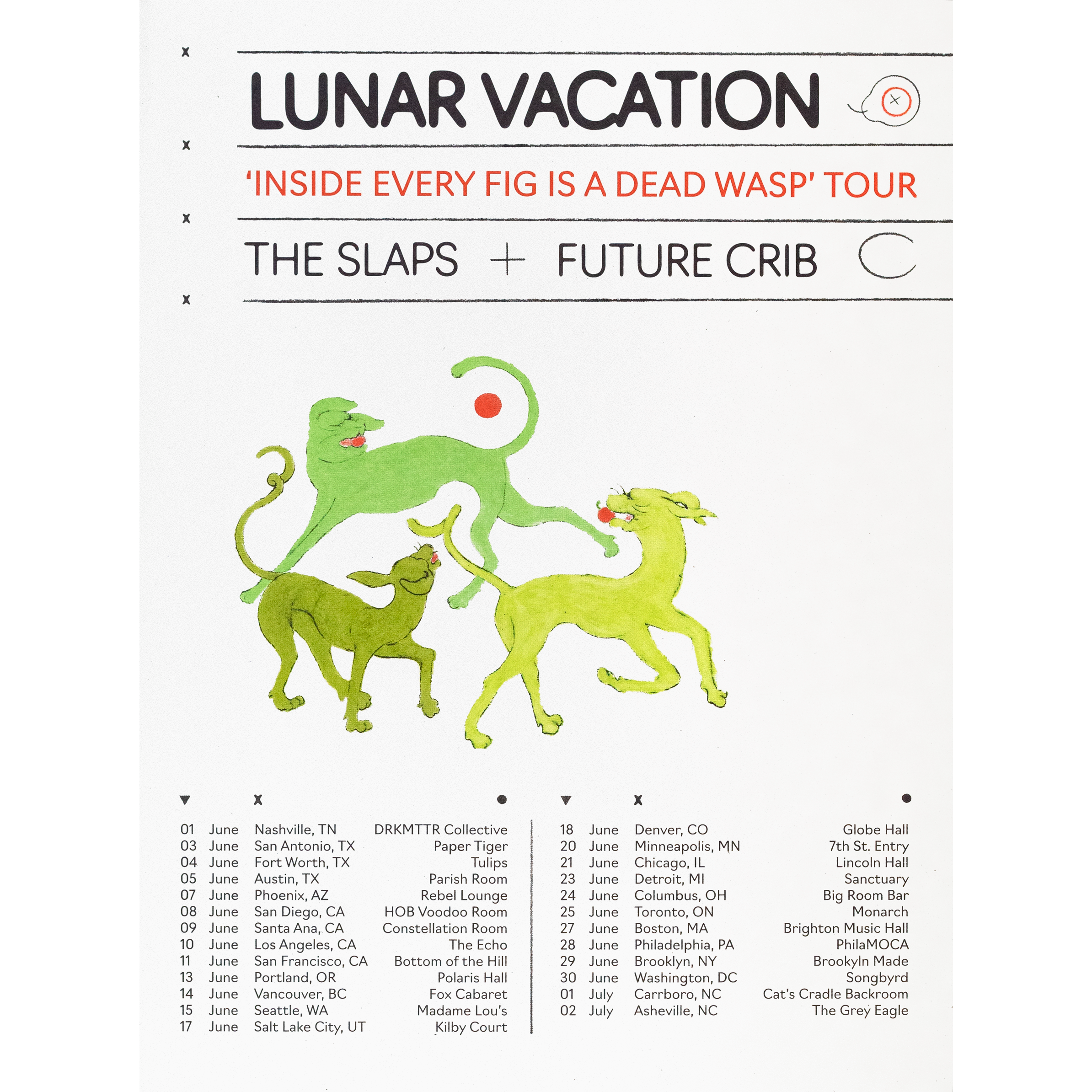 Inside Every Fig Is A Dead Wasp 2022 Tour Poster