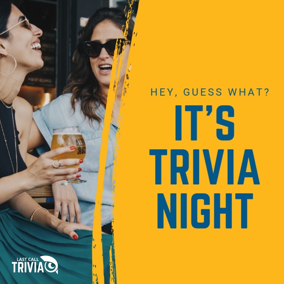 THURSDAYS = TRIVIA 🙏 (that&rsquo;s you and your buddy high-fiving) Come join us &amp; make the buff your new weekly spot. Every Thursday starting at 7:30pm