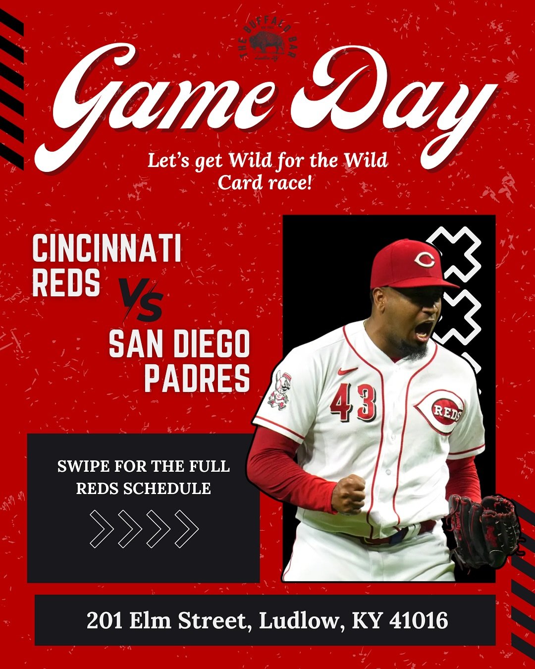 Summertime + Reds Baseball + The Buffalo Bar Patio = Your Weekend Plans. 😎 

Seriously, what else do you need?! We&rsquo;re fired up for a full weekend of Reds games, ice-cold brews, and the best chill-out patio in Ludlow. Forget the fancy&hellip; c