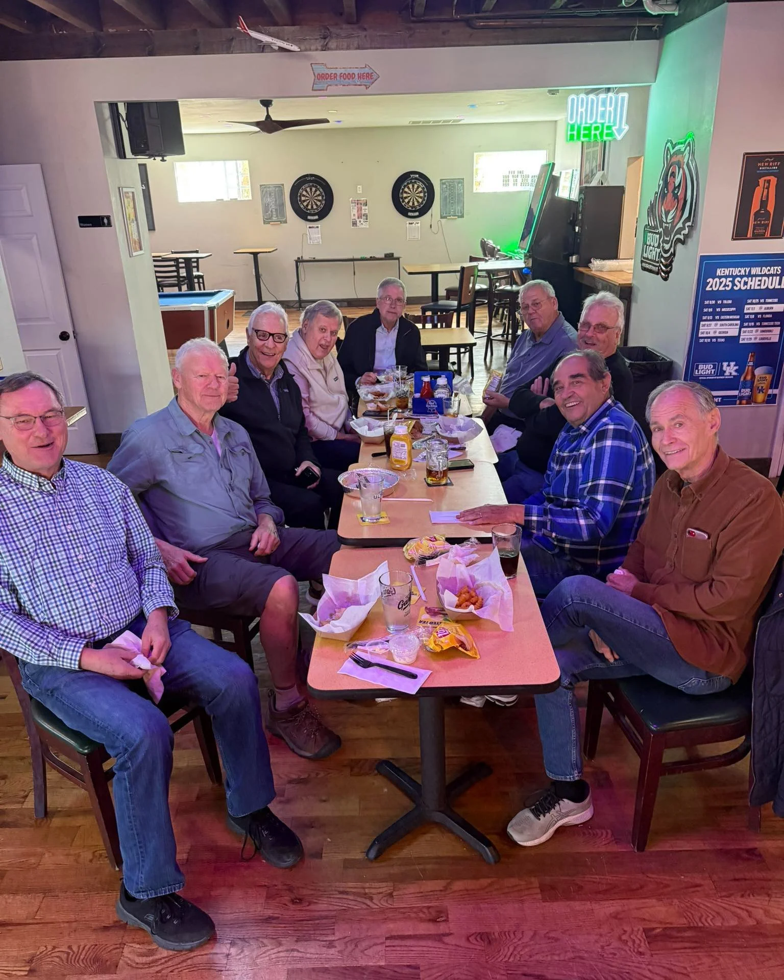 Shout out to our Thursday fellas that support us every week!!! We love when you keep coming back. 
Rachel and The Rosebud Trio will be entertaining y&rsquo;all this Friday evening at 8:00 🎸 
Feel free to bring a food item with ya for the Ludlow food