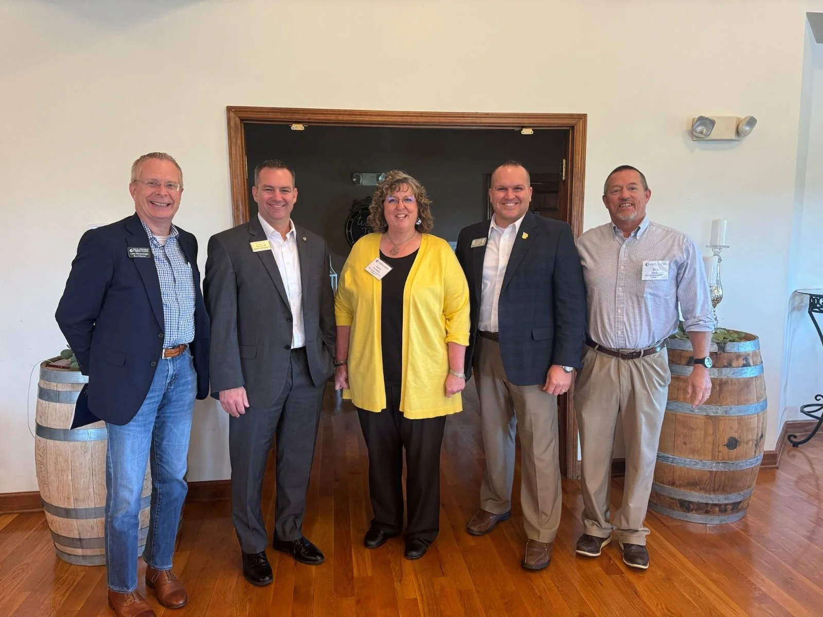 Group photo of people that serve on a committee