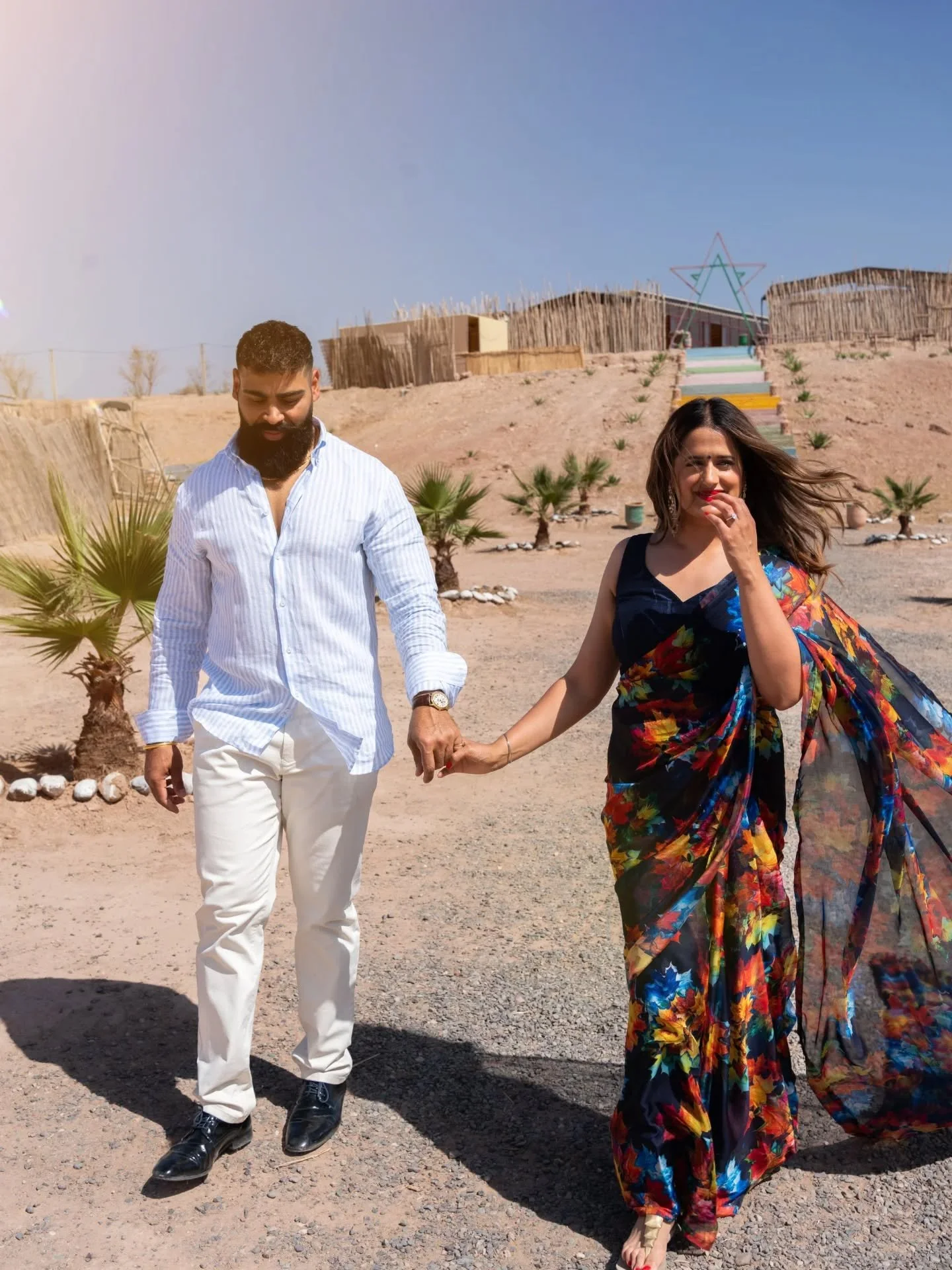 Looking so fresh even in the unbearable Agafay heat like the sun decided to compete but still couldn&rsquo;t win. ☀️🔥🌵

#portraits #bridalinspo #londonphotographer #destinationshoot #coupleshootideas