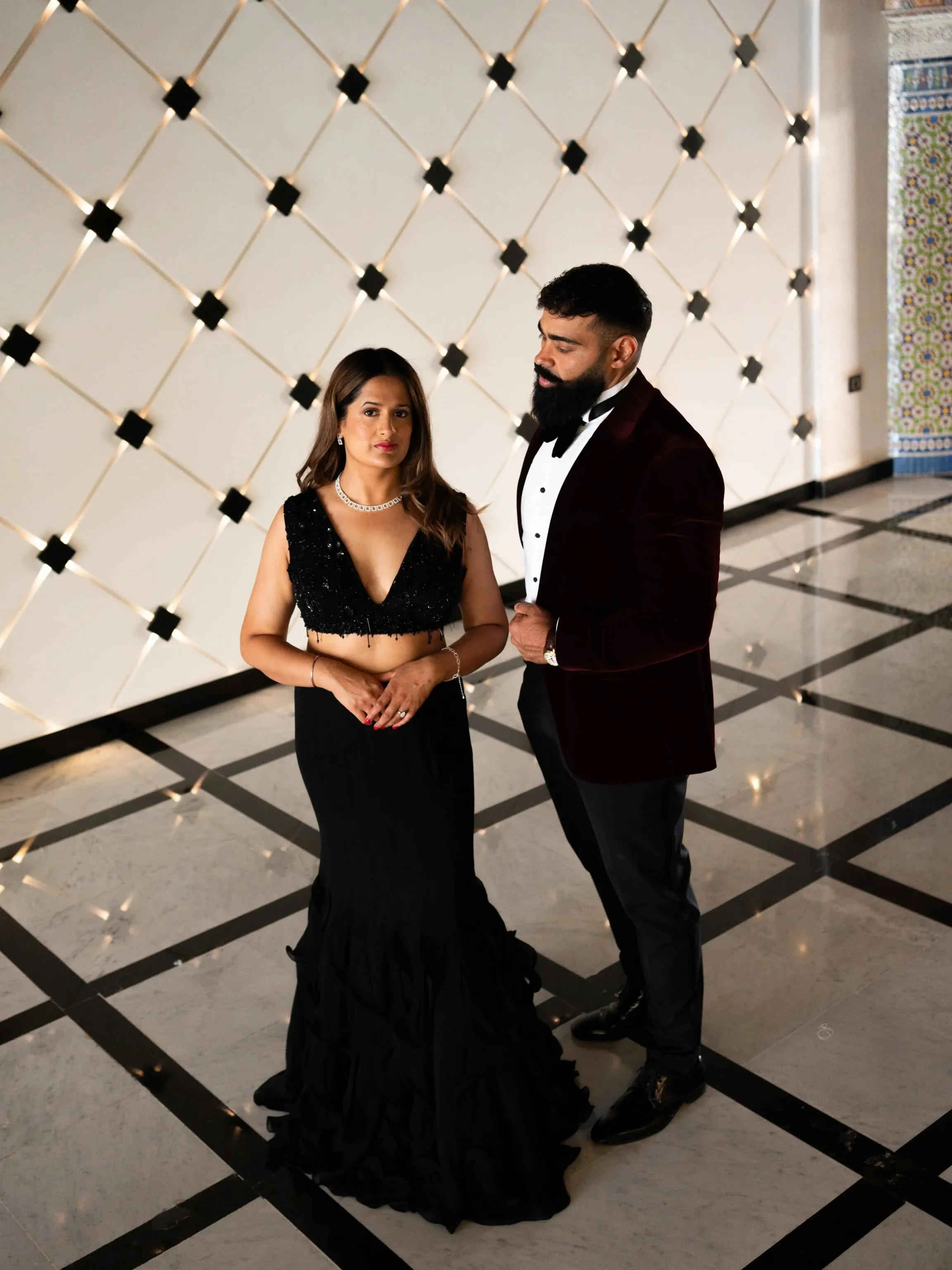 Last one from Marrakech serving black tie energy while the BTS was basically &ldquo;stand there, look serious, and try not to laugh.&rdquo;Think we nailed it

Here's to another destination shoot and more passport stamps 📸 🧳 ✈️ 

Venue - @savoylegra