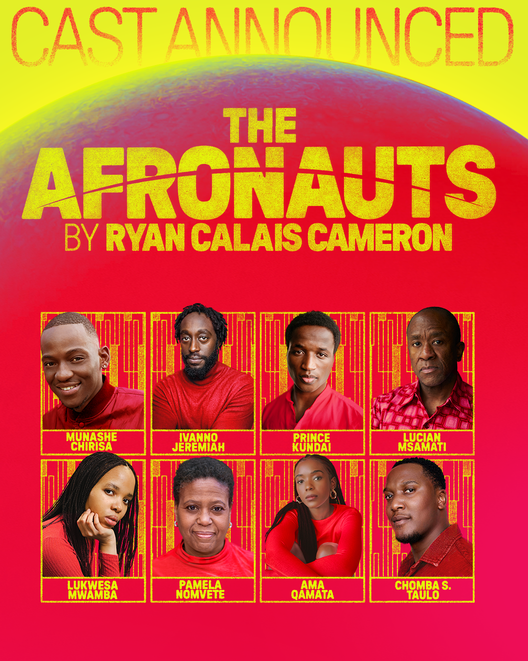 Royal Court Theatre and Nica Burns announce full cast for world premiere of The Afronauts by Ryan Calais Cameron