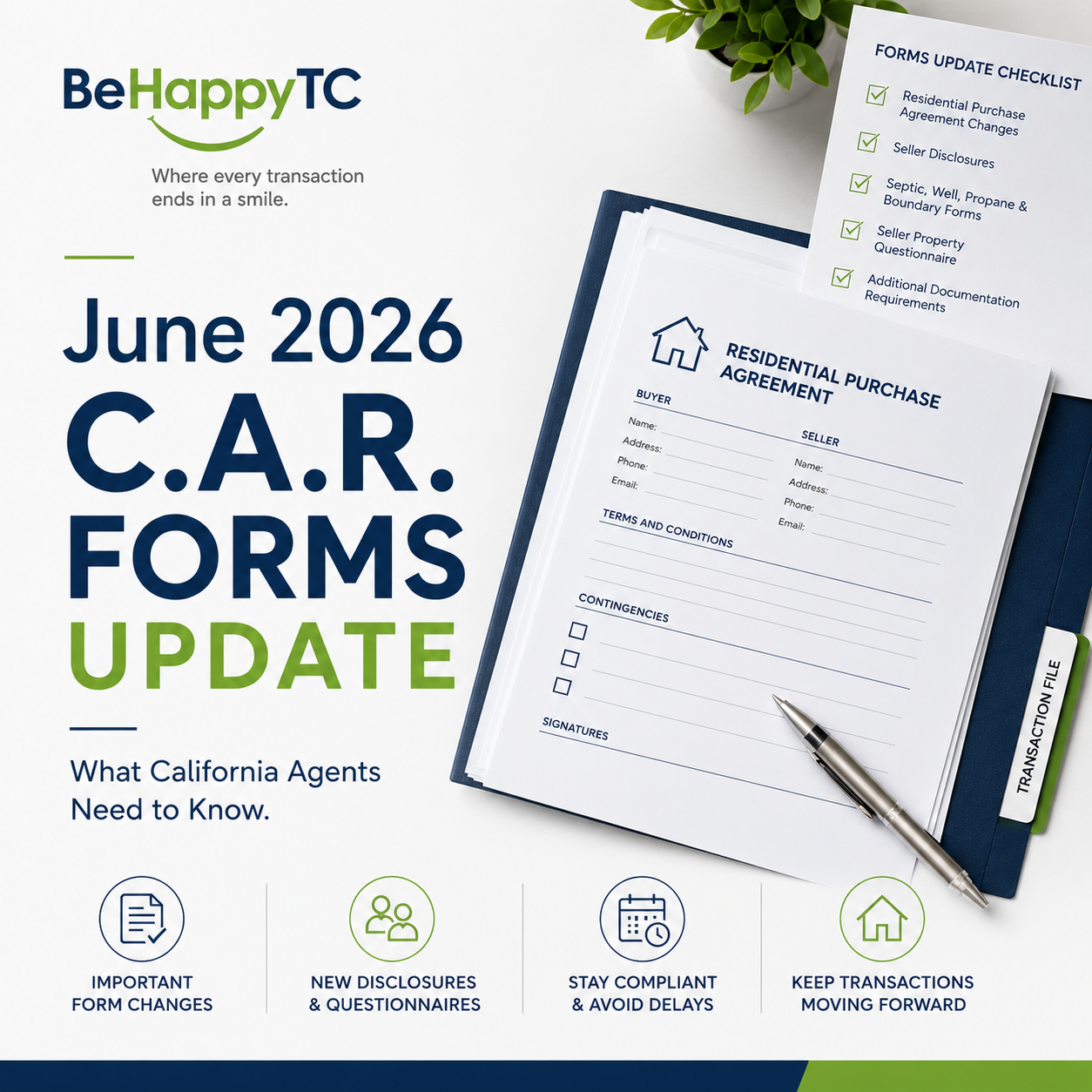 June 2026 C.A.R. Forms Update: What California Real Estate Agents Need to Know&nbsp;