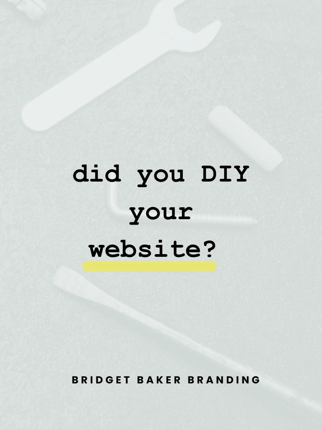 Did you DIY your website? Use an ai builder? No shade. We all start somewhere. But when you go to share your site, are there things that aren&rsquo;t quite working, design you have questions about, or you&rsquo;re not sure if it&rsquo;s speaking to y