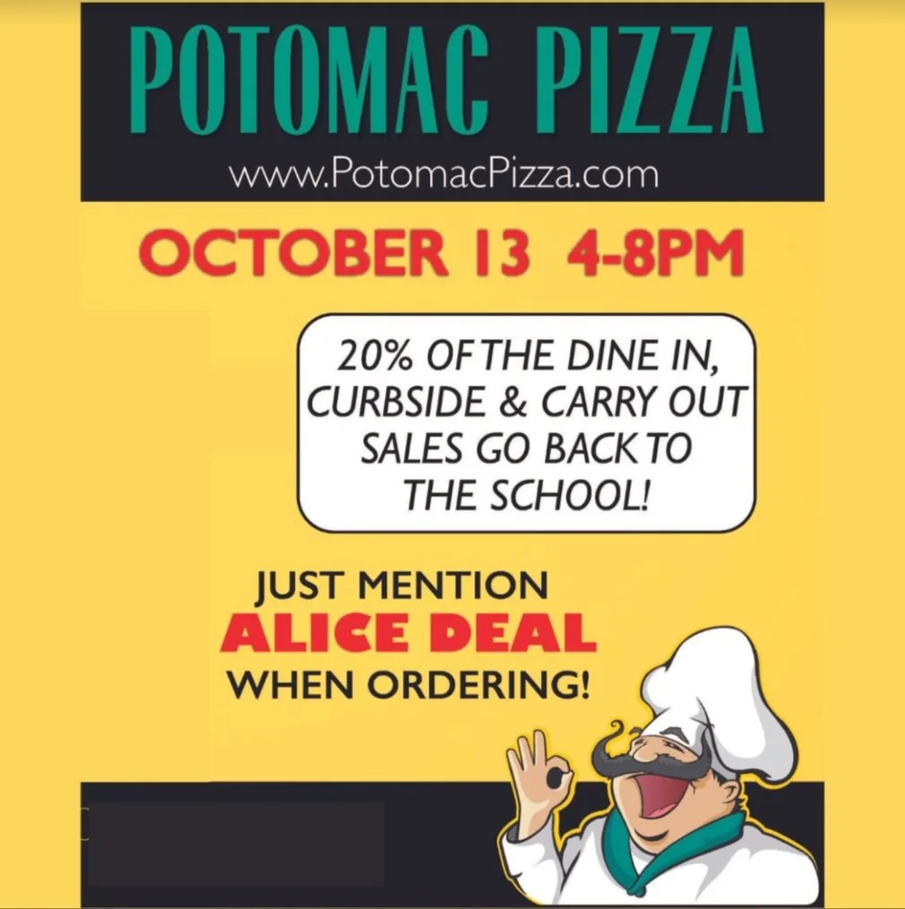 Deal Dine Out Night: Potomac Pizza