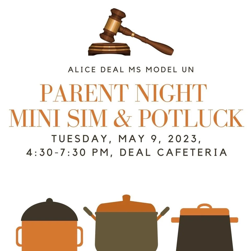 MUN Parent Night Potluck