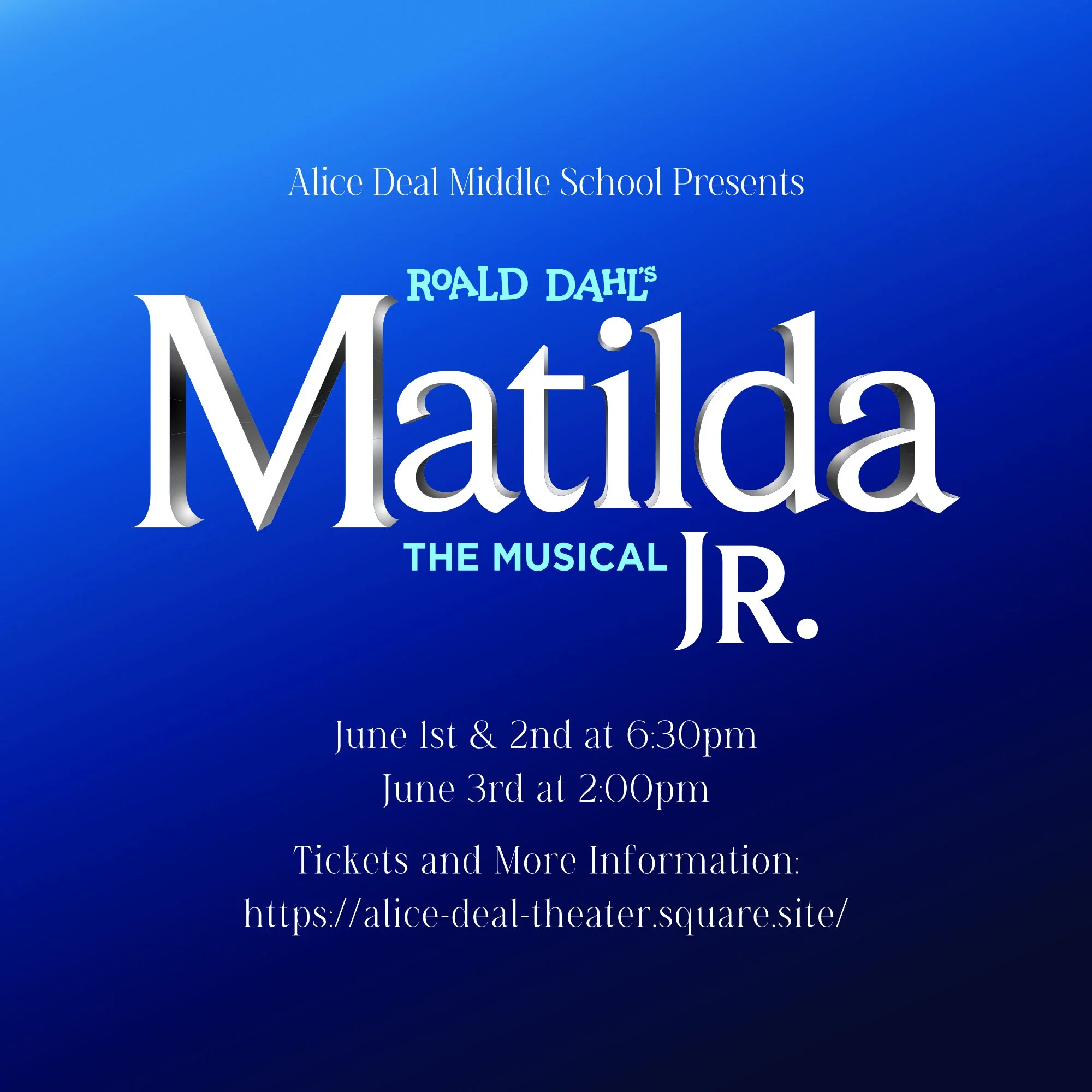 Don't miss Matilda The Musical JR.