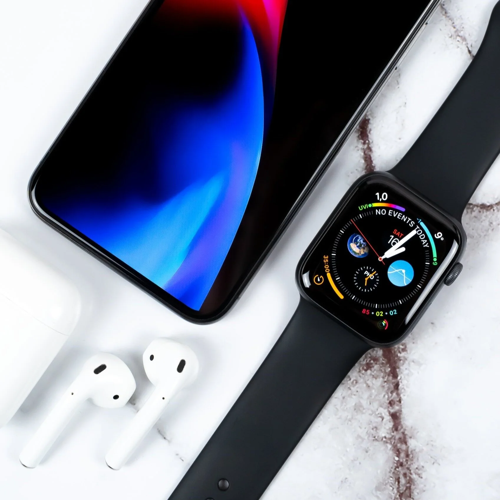 Cell Phones, Smart Watches, and Air Pods