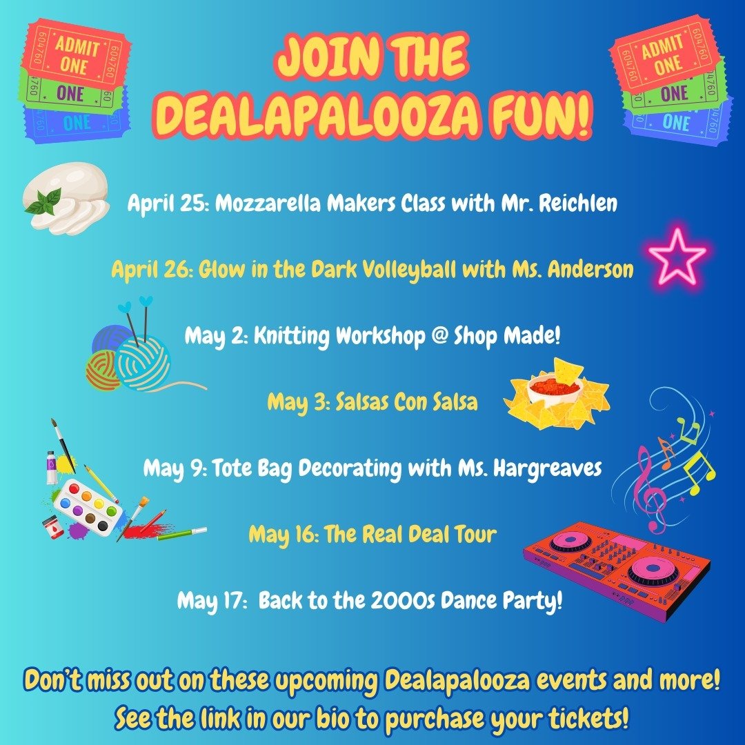 There are more Dealapalooza events coming your way! See the link in our bio to purchase your tickets and join in on the fun! #admsherewegrow