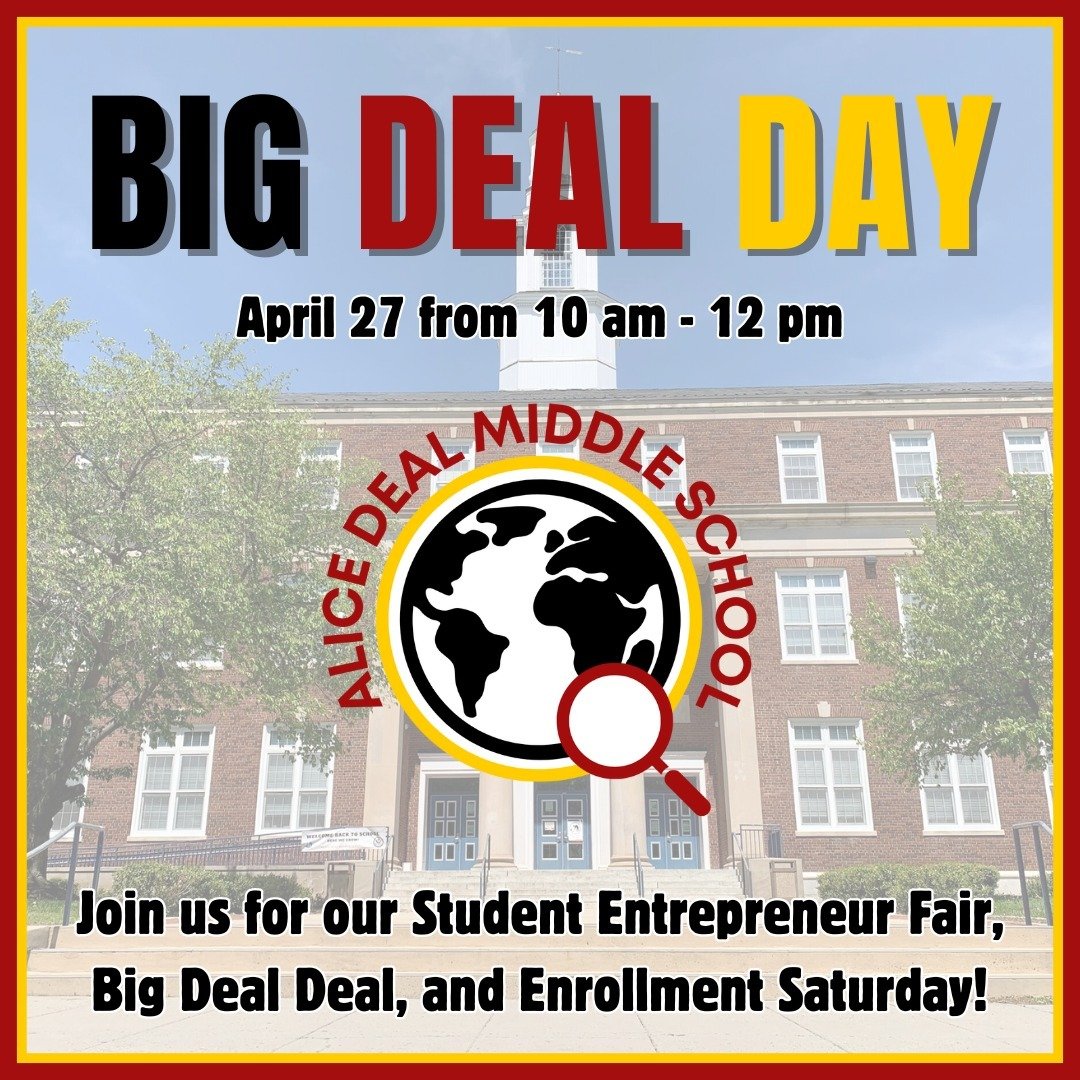 Join us next Saturday, April 27 for our BIG DEAL DAY! #admsherewegrow