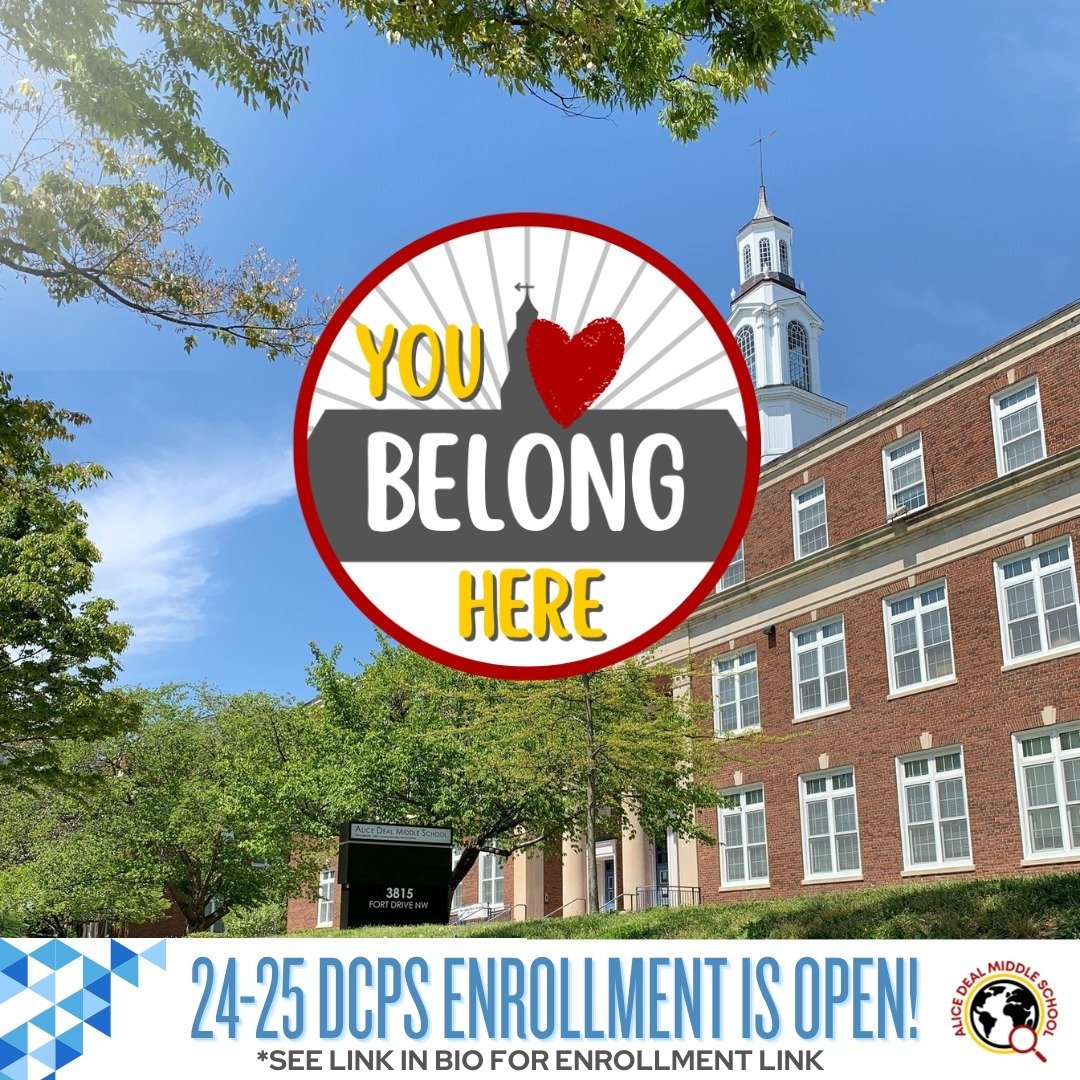 DCPS families must complete the enrollment/proof of residency process each year. Deal families may come to Deal this Saturday from 9am to noon to get help enrolling for next year or visit the link in our bio to get started now! #admsherewegrow
