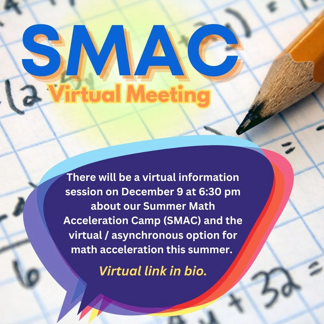 Deal offers an in-person math acceleration program for students who are currently taking Math 6 or Math 7. Join our virtual information session on December 9 at 6:30 pm to learn more about our Summer Math Acceleration Camp through the link in our bio