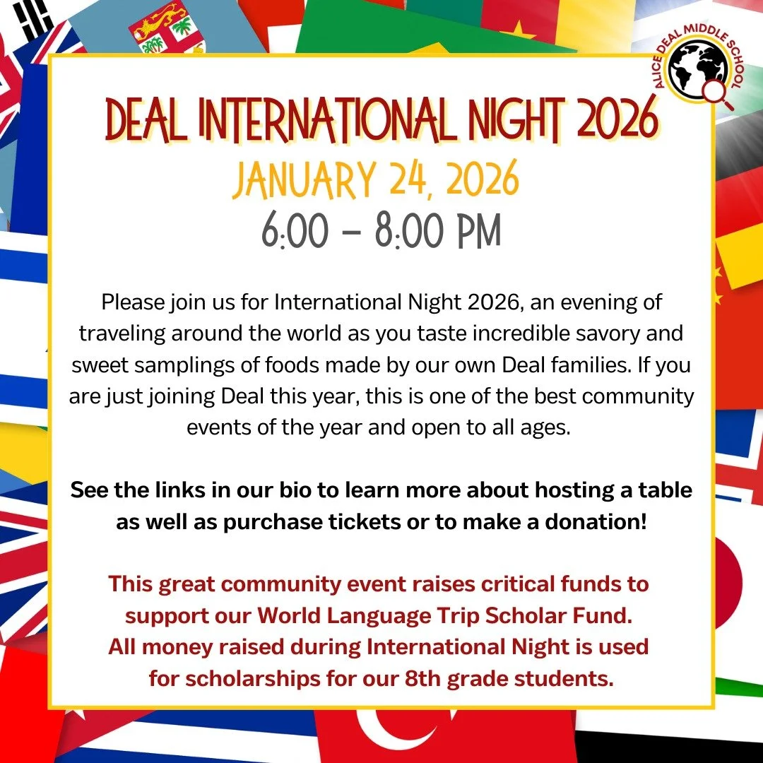 Join us for International Night 2026! See the link in our bio to purchase your tickets and raise funds to support our World Language Trip Scholar Fund! #admsherewegrow