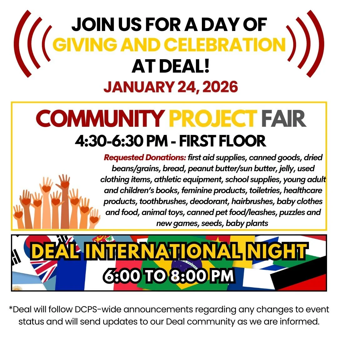 Our Community Project Fair and International Night events are happening this Saturday, January 24. Join us for a day of giving and celebration! #admsherewegrow