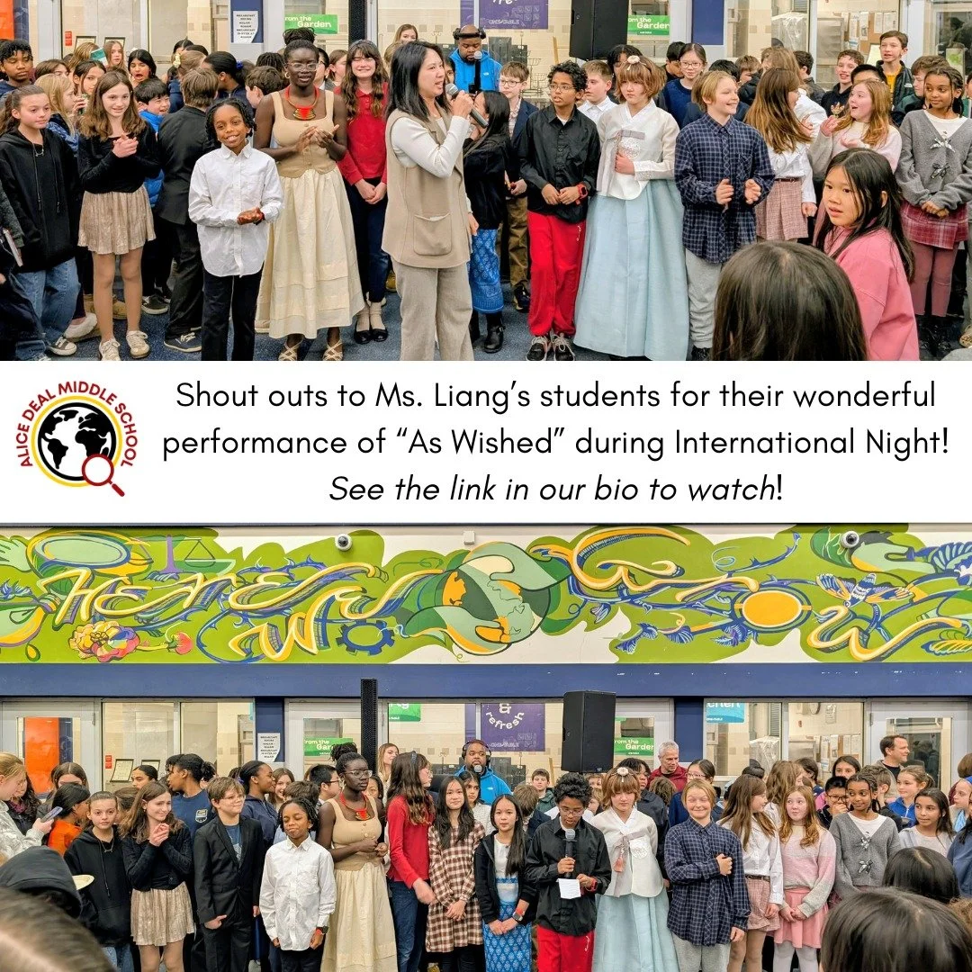 Shout outs to Ms. Liang&rsquo;s students for their wonderful performance of &ldquo;As Wished&rdquo; during International Night! See the link in our bio to watch! #admsherewegrow