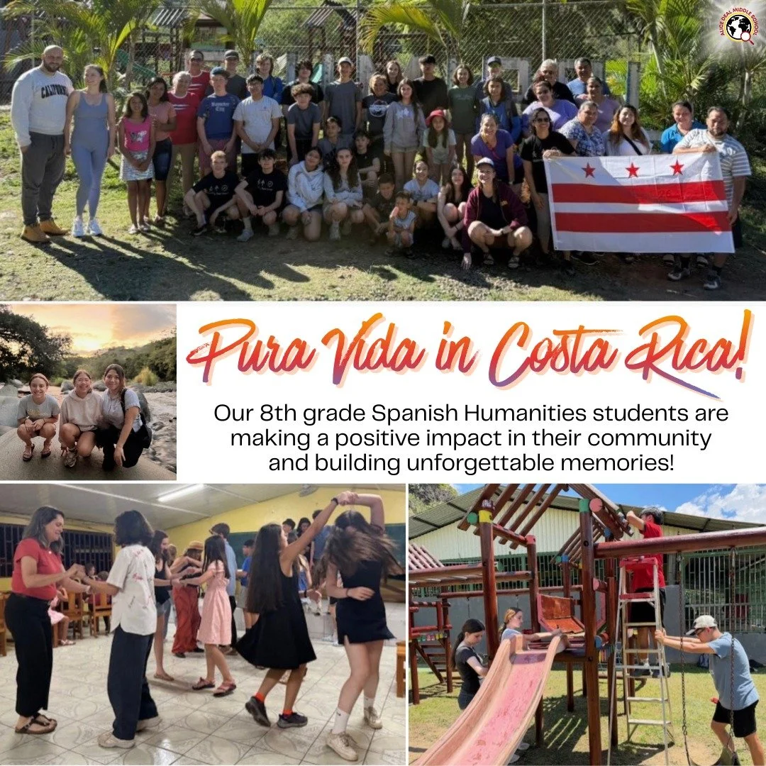 Our 8th grade Spanish Humanities students are making a positive impact in their community and building unforgettable memories! Thank you to our chaperones for making this experience possible! #admsherewegrow