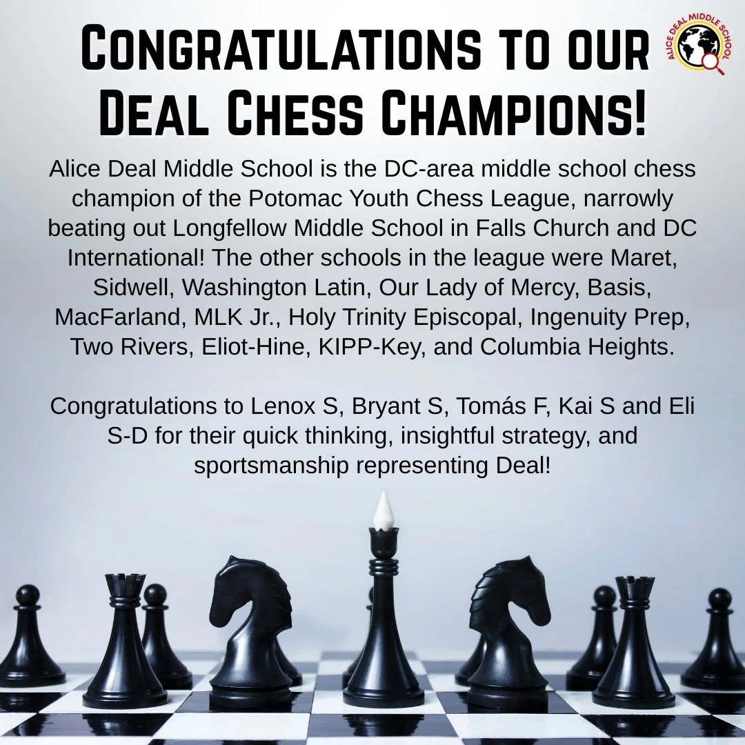 Congratulations to our Deal Chess Champions! #admsherewegrow