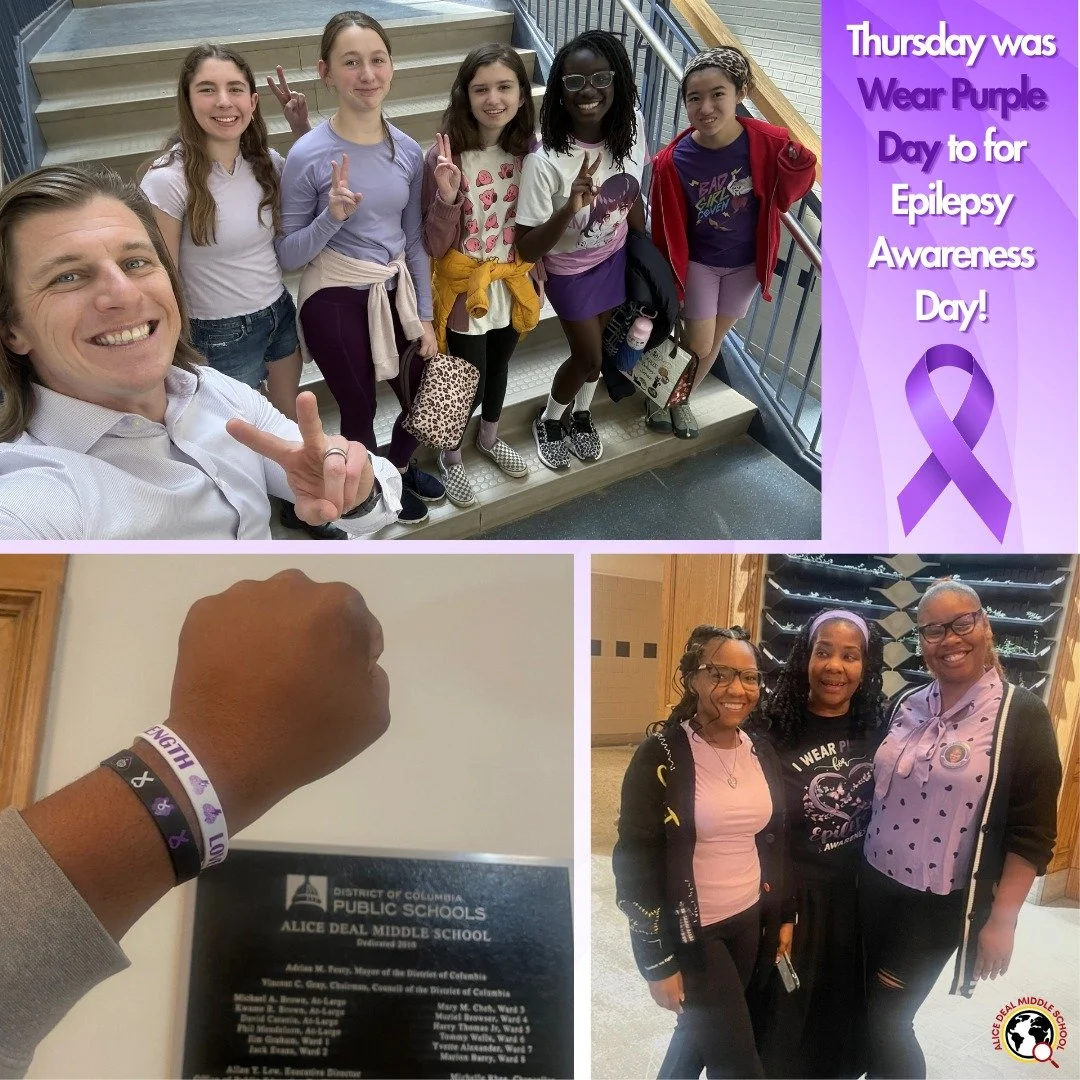 Thursday was Wear Purple Day to for Epilepsy Awareness Day! #admsherewegrow