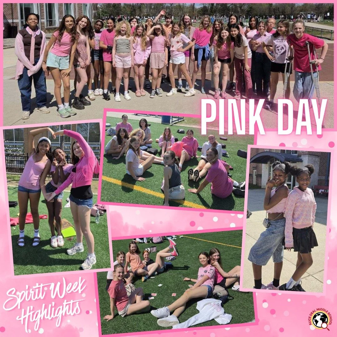 Wednesday was Pink Day for Spirit Week! #admsherewegrow