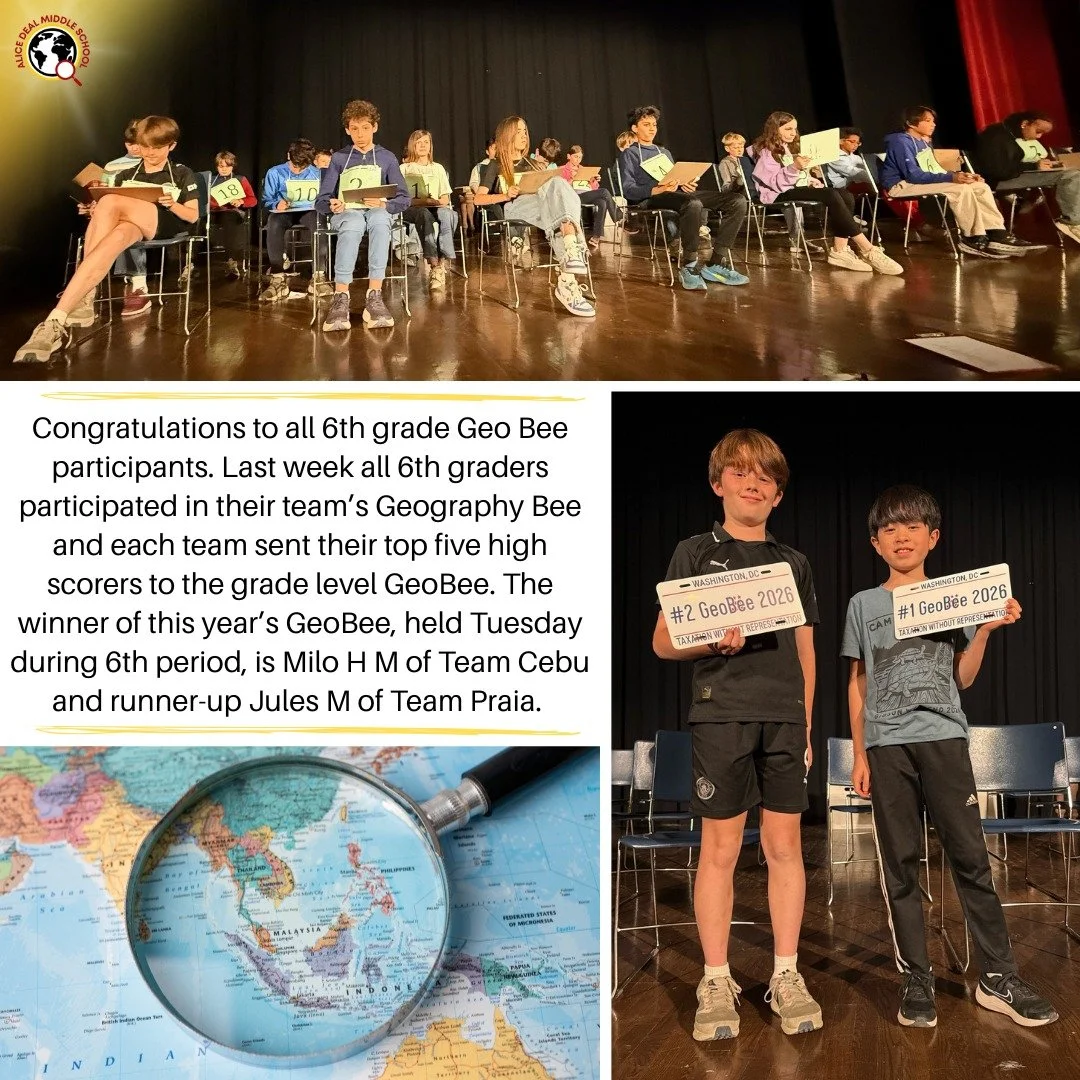 Congratulations to all of our 6th grade Geo Bee participants! #admsherewegrow