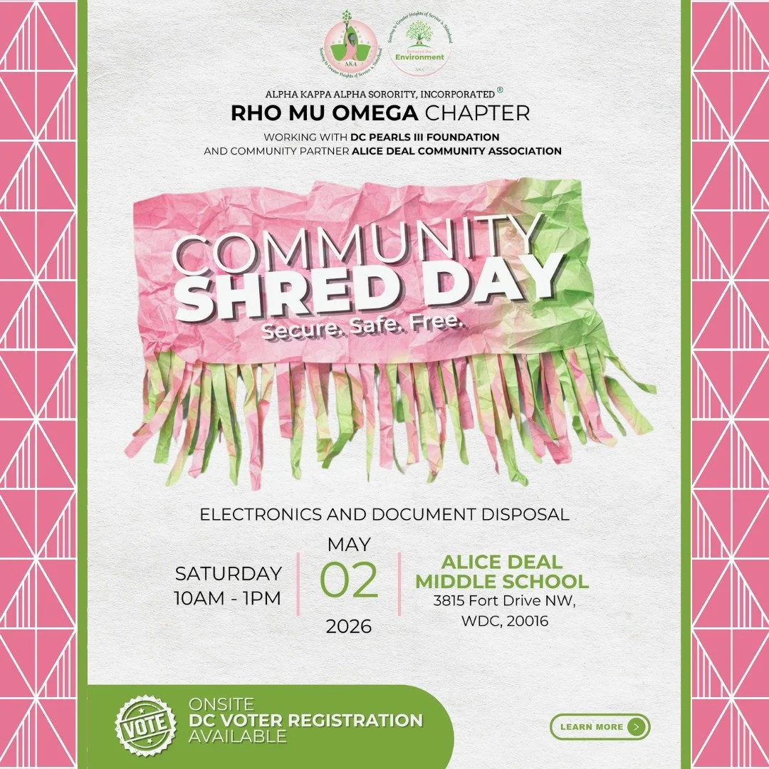 Save the date for this year's Community Shred Day on Saturday, May 2 from 10 am to 1 pm at Deal! #admsherewegrow