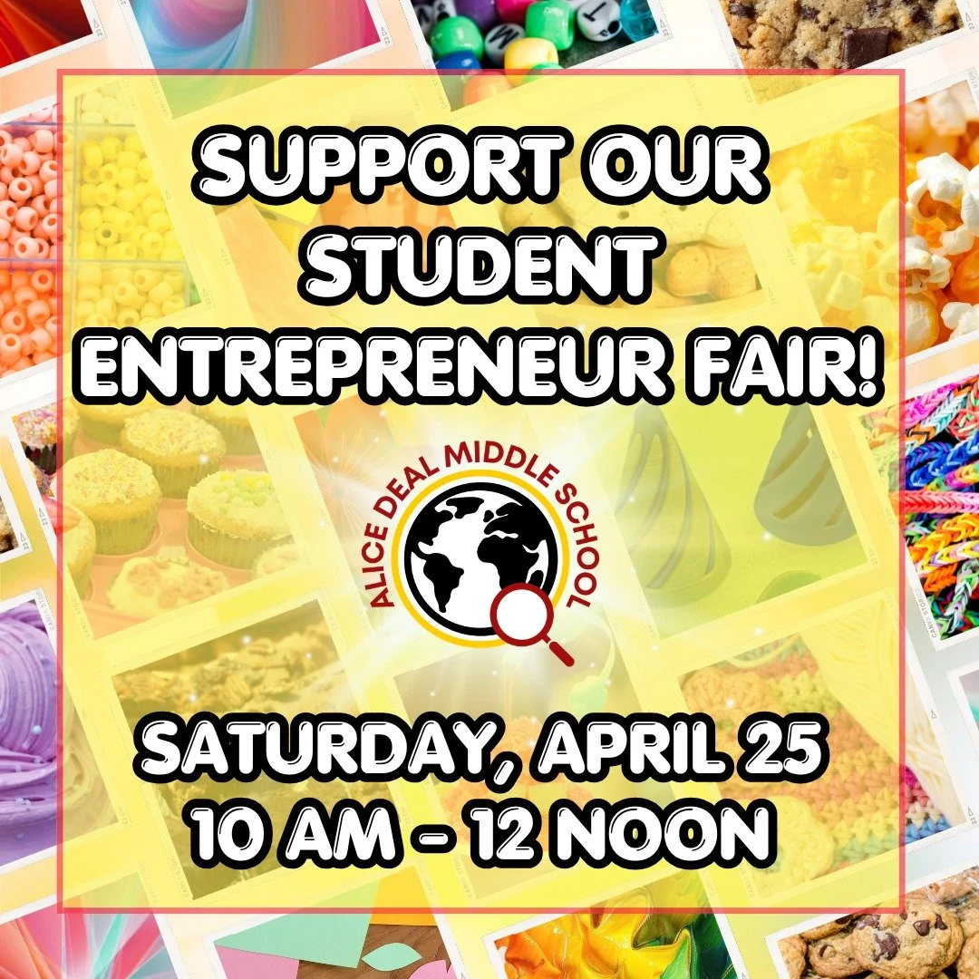 Support our student entrepreneurs this Saturday, April 25 from 10 am to 12 noon at Deal! #admsherewegrow