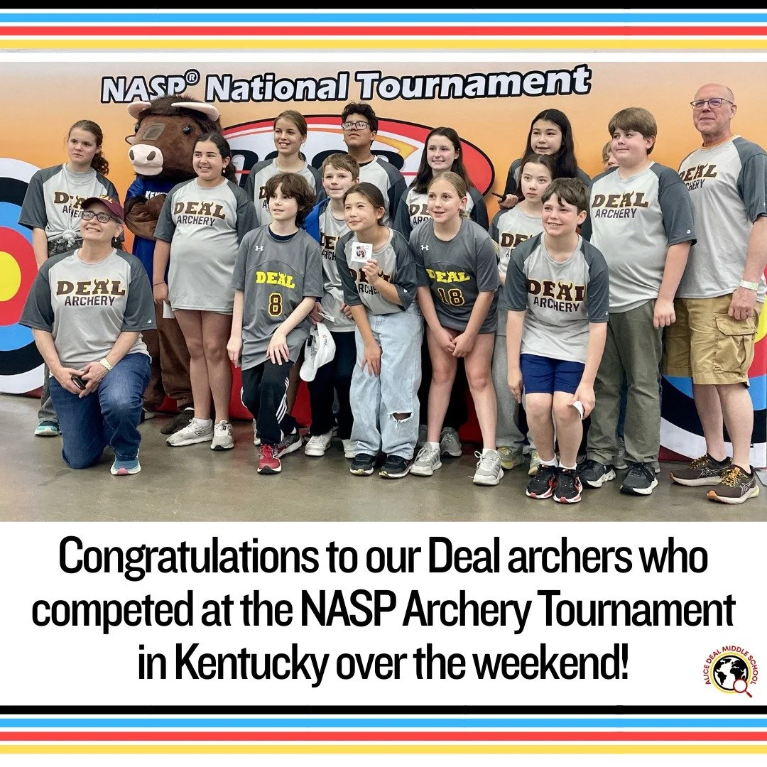 Congratulations to our Deal archers who competed at the NASP Archery Tournament in Kentucky over the weekend! #admsherewegrow