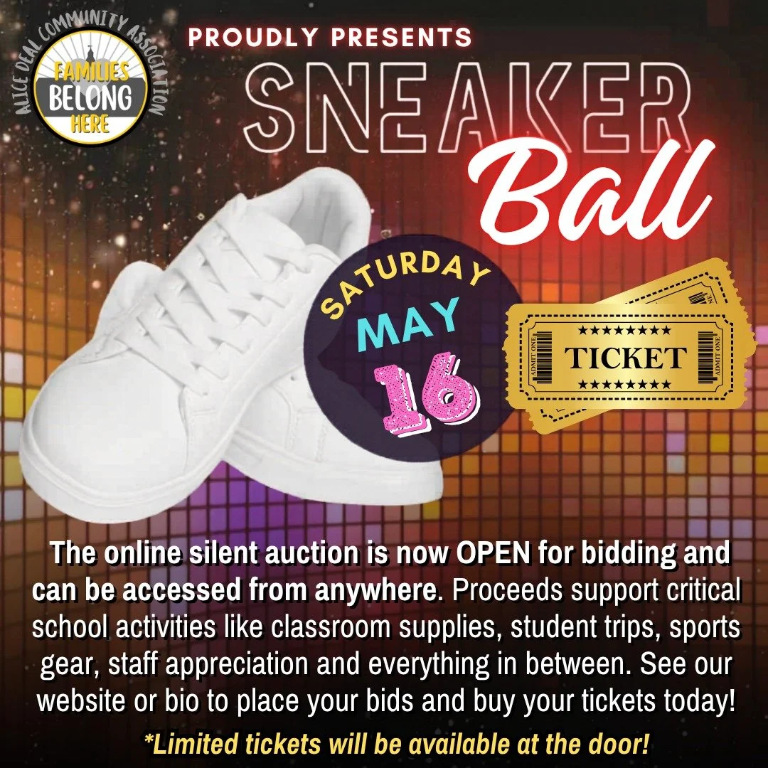 Sneaker Ball is tomorrow, Saturday, May 16 starting at 7 pm! Check out our online silent auction (now OPEN) for bidding! Place your bids, buy your tickets for a fun-filled evening, and support Deal programming! #admsherewegrow