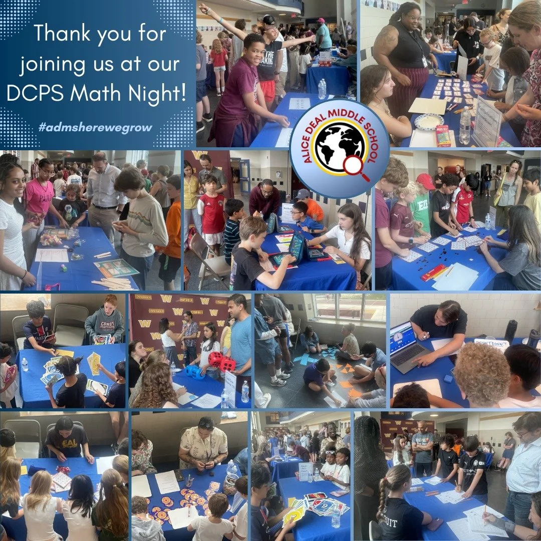 Thank you for joining us at our DCPS Math Night! #admsherewegrow