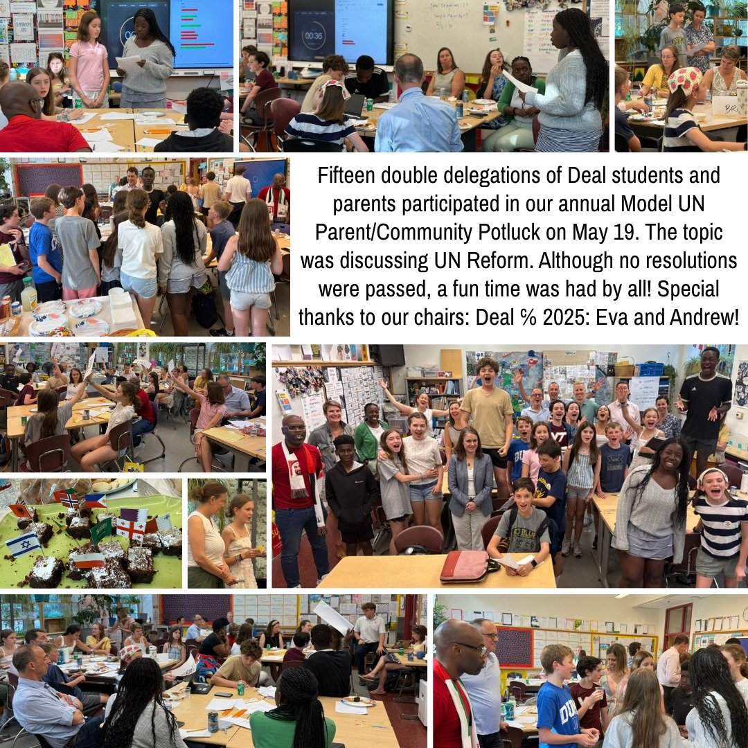 We had so much fun at our annual Model UN Parent / Community Potluck! Special thanks to our families and our chairs! #admsherewegrow