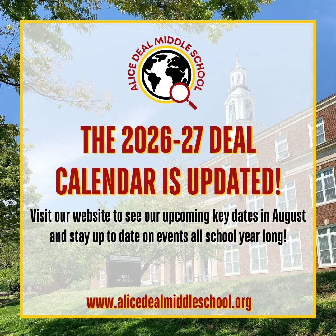 The 2026-27 Deal Calendar is updated! Visit our website to see our upcoming key dates in August and stay up to date on events all school year long! #admsherewegrow