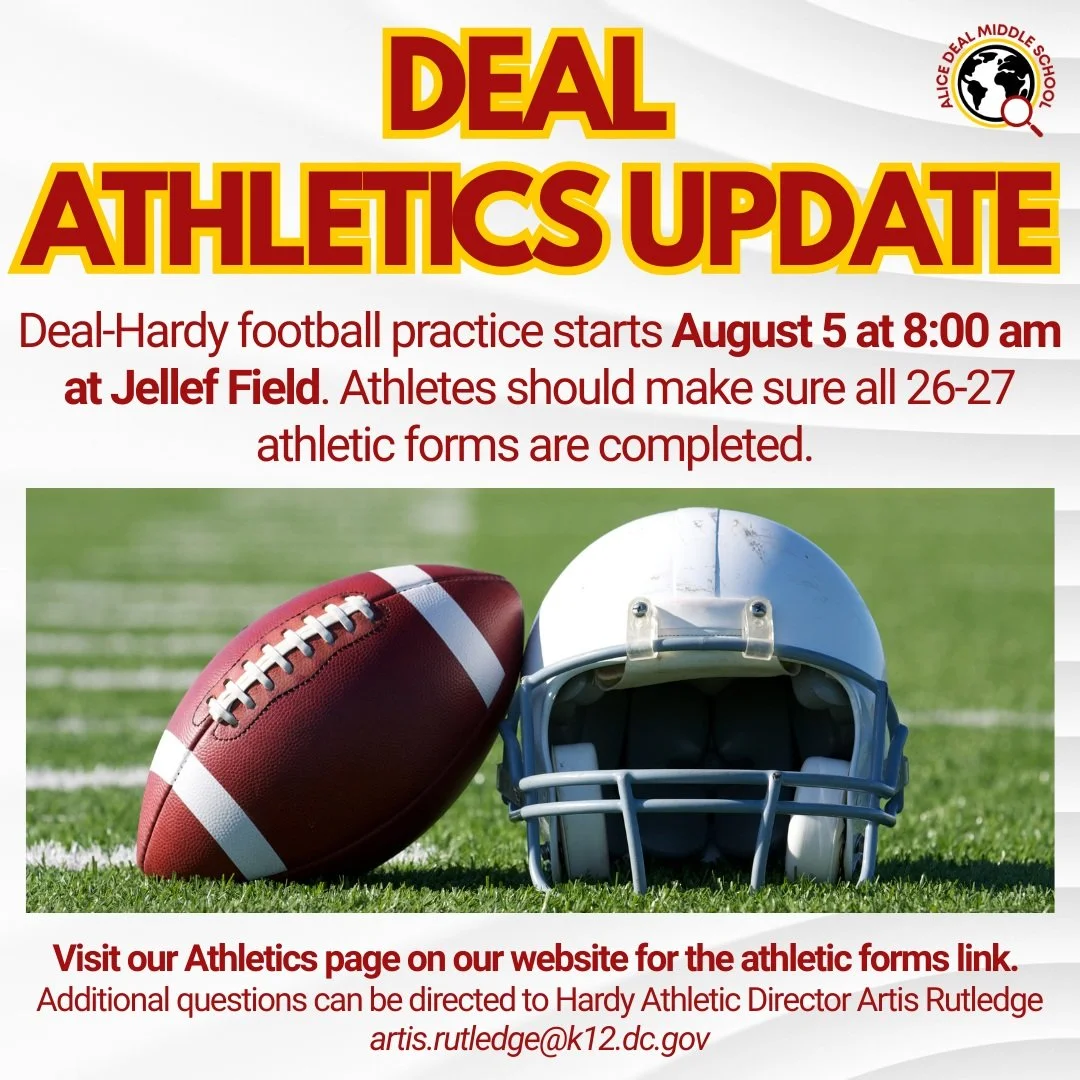 Football practice starts August 5 at 8:00 am at Jellef Field. Fall football athletes should visit our Athletics page on our website for the athletic forms link if they are not complete. Go Deal! #admsherewegrow