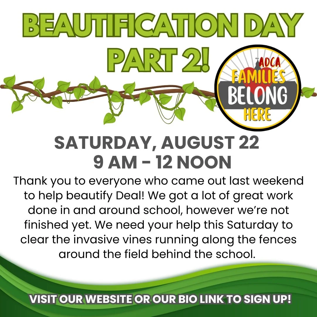We're almost ready for the opening of the school year but we still need volunteers to help us finish clearing vines around the Deal field! Sign up to volunteer this Saturday, August 22 between 9 am and 12 noon through our bio link or our website! #ad